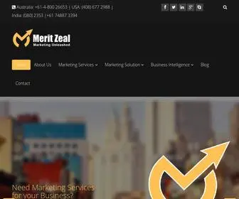 Meritzeal.com(Merit Zeal) Screenshot