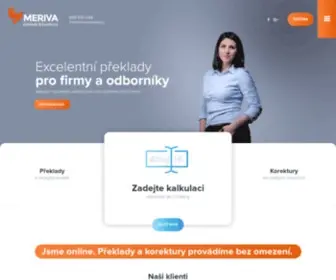 Meriva-Preklady.cz(Překlady pro firmy a odborníky) Screenshot