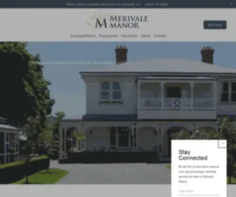 Merivalemanor.co.nz(Boutique accommodation for the discerning traveller. Merivale Manor & Apartments) Screenshot