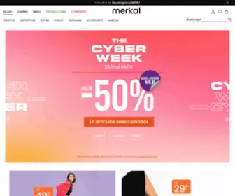 Merkal.com(Merkal Calzados) Screenshot