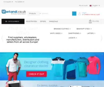 Merkandi.co.uk(Wholesale joblot pallets) Screenshot