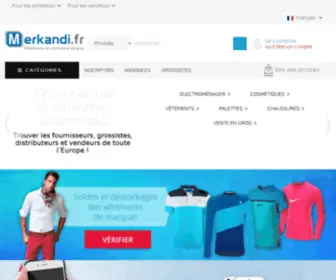 Merkandi.fr(Vente de gros) Screenshot