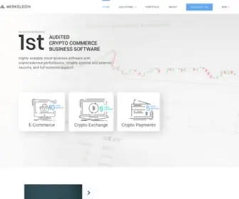 Merkeleon.com(Software development company Merkeleon) Screenshot