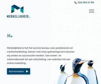 Merkelijkheid.nl(Positionering, Merkidentiteit en Online Marketing) Screenshot