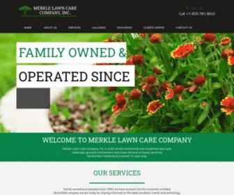 Merklelawncare.com(Merkle Lawn Care Company) Screenshot