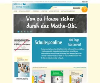 Merkur-Verlag.de(Merkur Verlag Rinteln) Screenshot