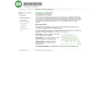 Merkwerk.de(Willkommen im Merkwerk) Screenshot