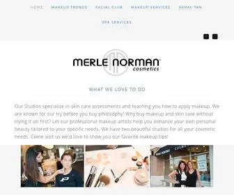 Merlenormantoledo.com(Toledo and Perrysburg's Premier Makeup Studios) Screenshot