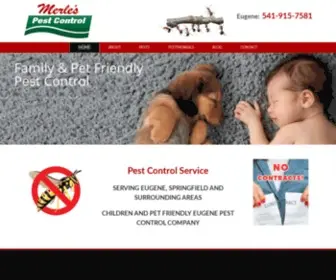 Merlespestcontrol.com(Merle's Pest Control) Screenshot