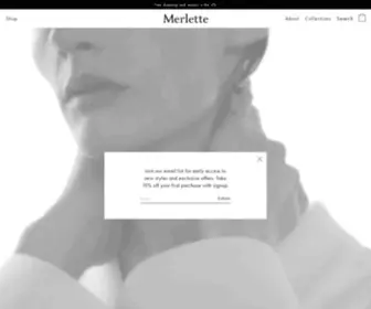 Merlettenyc.com(Merlette New York) Screenshot