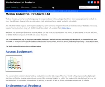 Merlin-Industrial.co.uk(Industrial) Screenshot