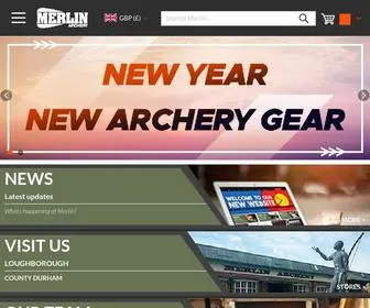 Merlinarchery.co.uk(Archery Equipment) Screenshot