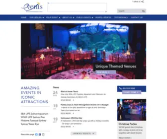 Merlinevents.com.au(Merlin Events) Screenshot