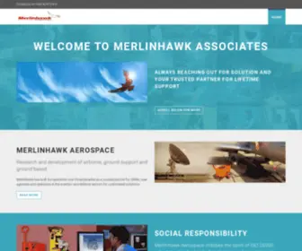 Merlinhawk.com(Merlinhawk Aerospace Pvt) Screenshot