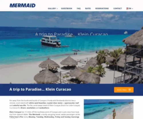 Mermaidboattrips.com(Klein Curaçao lies 15 miles off the southeast point of Curaçao and) Screenshot