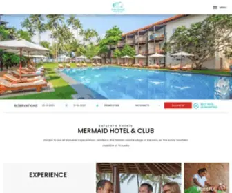 Mermaidhotelnclub.com(Kalutara Hotels) Screenshot