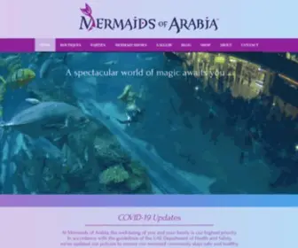 Mermaidsofarabia.com(Mermaids of Arabia) Screenshot