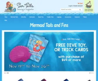 Mermaidtailsforsale.com(Mermaid Tails and Fins) Screenshot