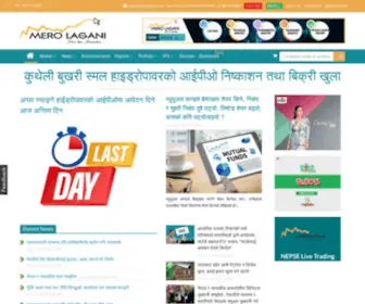 Merolagani.com(Nepal Stock Exchange (NEPSE) News) Screenshot