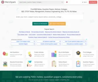Merospark.com(NEB) Screenshot