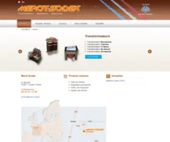 Merotsodex.fr(Transformateur monophasé) Screenshot