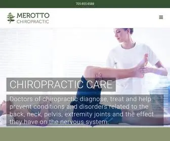 Merottochiropractic.ca(Chiropractic) Screenshot