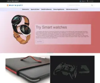 Meroyeti.com(Meroyeti Online Shopping Pvt) Screenshot