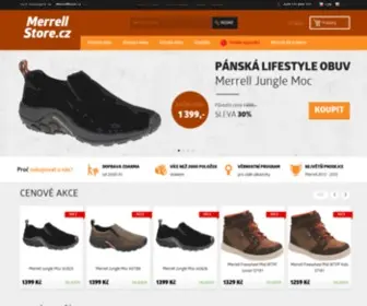 MerrellStore.cz(Merrell boty) Screenshot