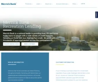 Merricklending.com(Outdoor Recreation Loans) Screenshot