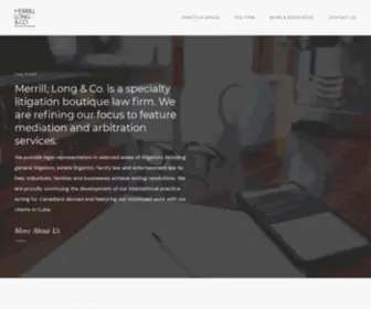 Merrill-Long.com(Family Law & Litigation) Screenshot