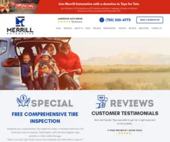 Merrillauto.com(Auto Repair & Oil Changes in Lakewood) Screenshot