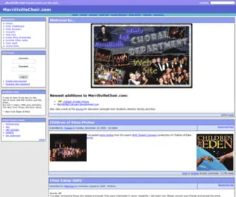 Merrillvillechoir.com(You can hear it on the radio) Screenshot