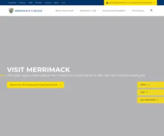 Merrimack.edu(Merrimack College) Screenshot