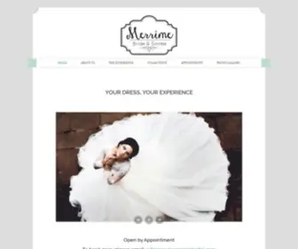 Merrimebridal.com(Merrime Bride & Soirée) Screenshot