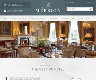 Merrionhotel.com(The Merrion Hotel) Screenshot