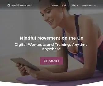 Merrithewconnect.com(Get access to online Pilates & Mind) Screenshot