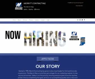 Merrittcontracting.com(Home) Screenshot