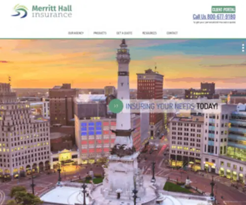 Merritthallins.com(Merritt Hall Insurance) Screenshot