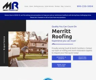 Merrittroofing.com(Merritt Roofing) Screenshot