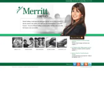 Merrittstaffing.com(Merritt StaffingStaffing Agency CT) Screenshot