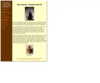 Merrittvessel.com(Clay vessels) Screenshot