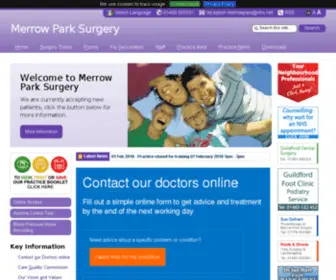 Merrowparksurgery.co.uk(Merrowparksurgery) Screenshot