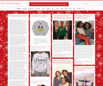 Merrychristmasjumpers.co.uk(Hand-picked jumpers arranged in themes) Screenshot