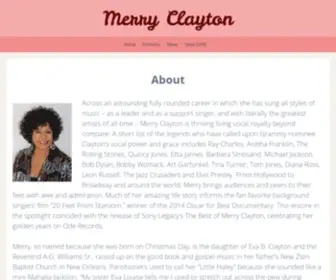 Merryclayton.com(Merry Clayton) Screenshot