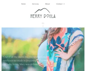 Merrydoula.com(Mary Rudd) Screenshot