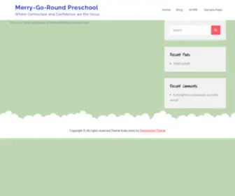 Merrygoroundpreschool.com(Where Connection and Confidence are the focus) Screenshot