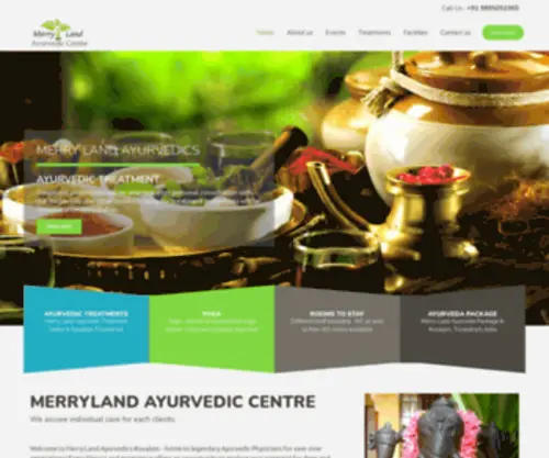 Merrylandayurvedics.in(MERRYLAND AYURVEDIC CENTRE) Screenshot