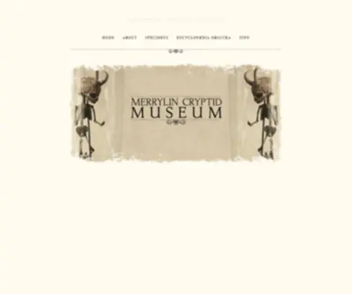 Merrylinmuseum.com(Merrylin Cryptid Museum) Screenshot