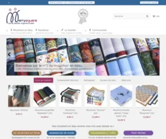 Merrysquare.com(Les mouchoirs en tissu sont écologiques et tendance) Screenshot