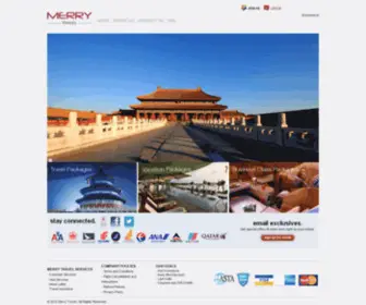 Merryttatravel.com(Merry Travel) Screenshot